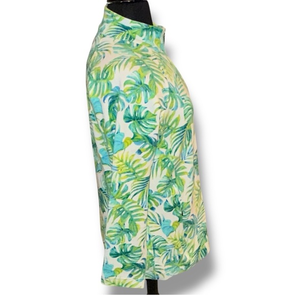 TOMMY BAHAMA Aruba La Playa Palms Full-Zip Sweatshirt - XL White/Green - Picture 5 of 15